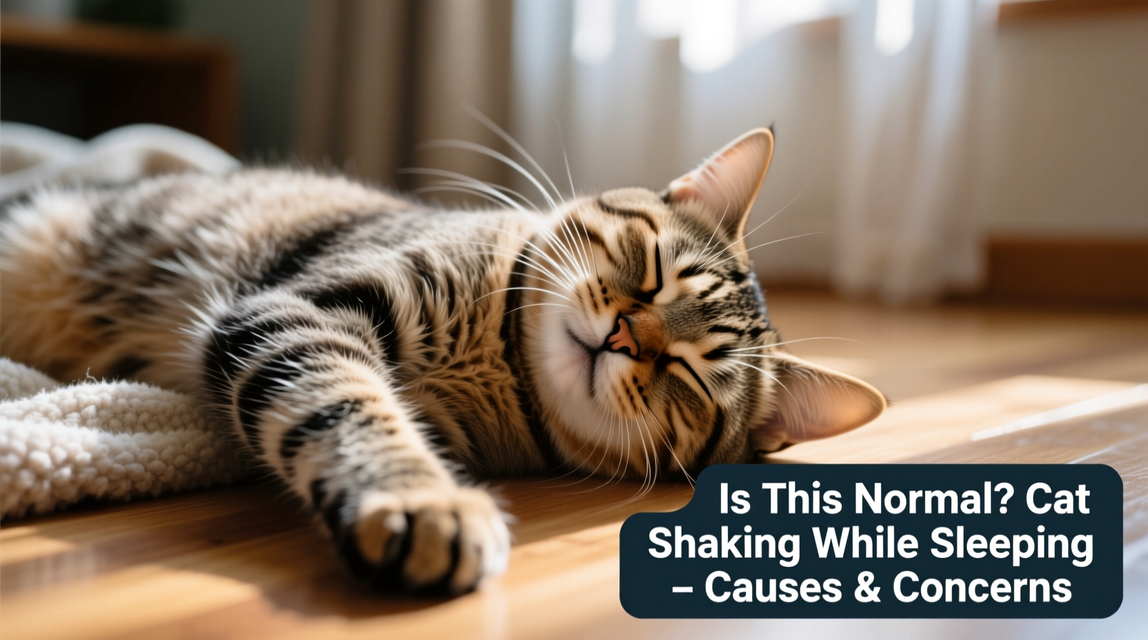 cat shaking while sleeping is it normal reasons concerns