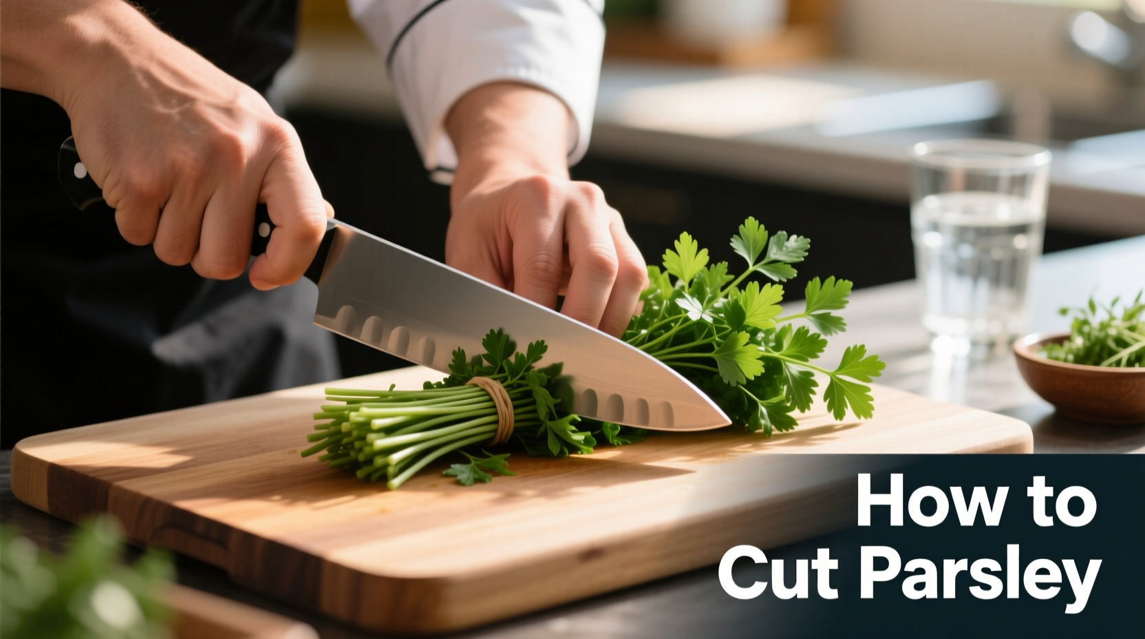 how to cut parsley