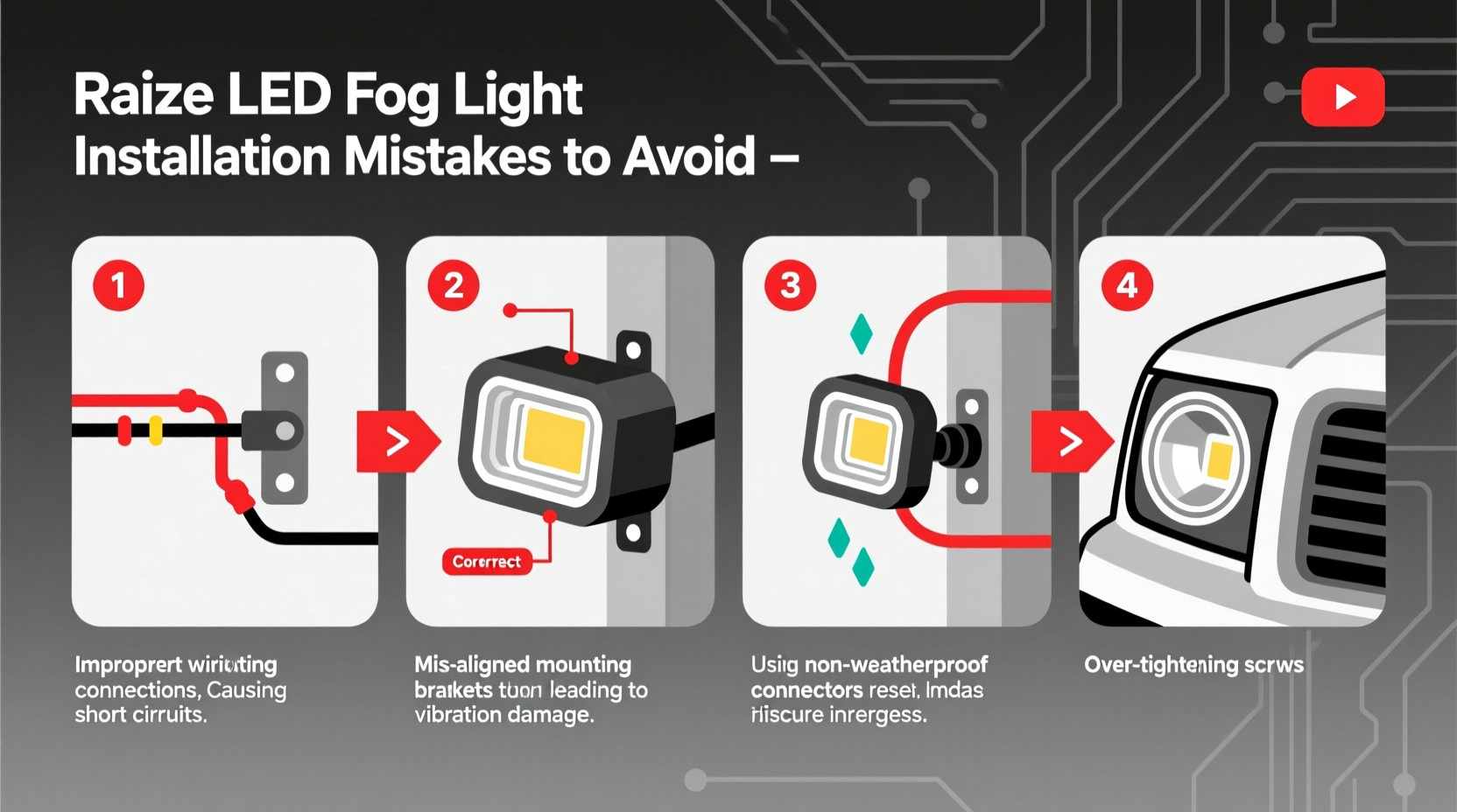 Raize Light Raize LED Fog Light Installation Mistakes to Avoid