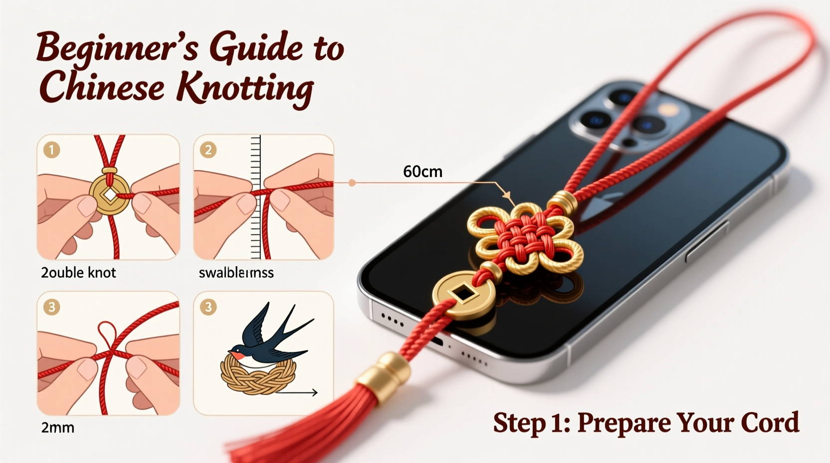 crafting your own chinese knot phone lanyard a step by step diy guide for beginners