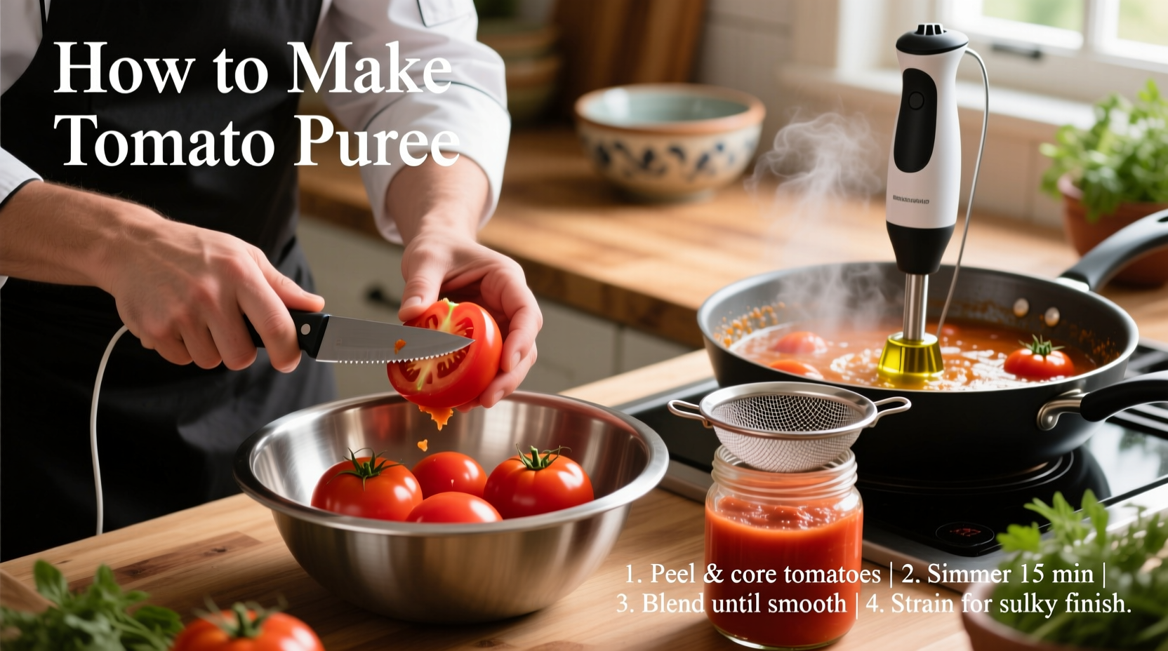 how do you make tomato puree