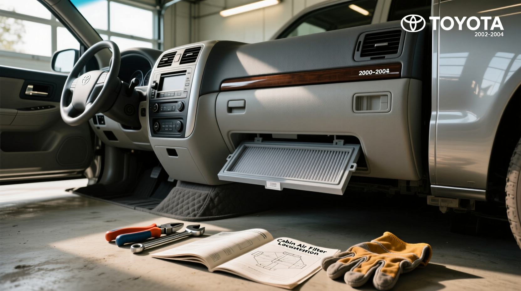 2000–2002 tacoma cabin air filter no filter installed