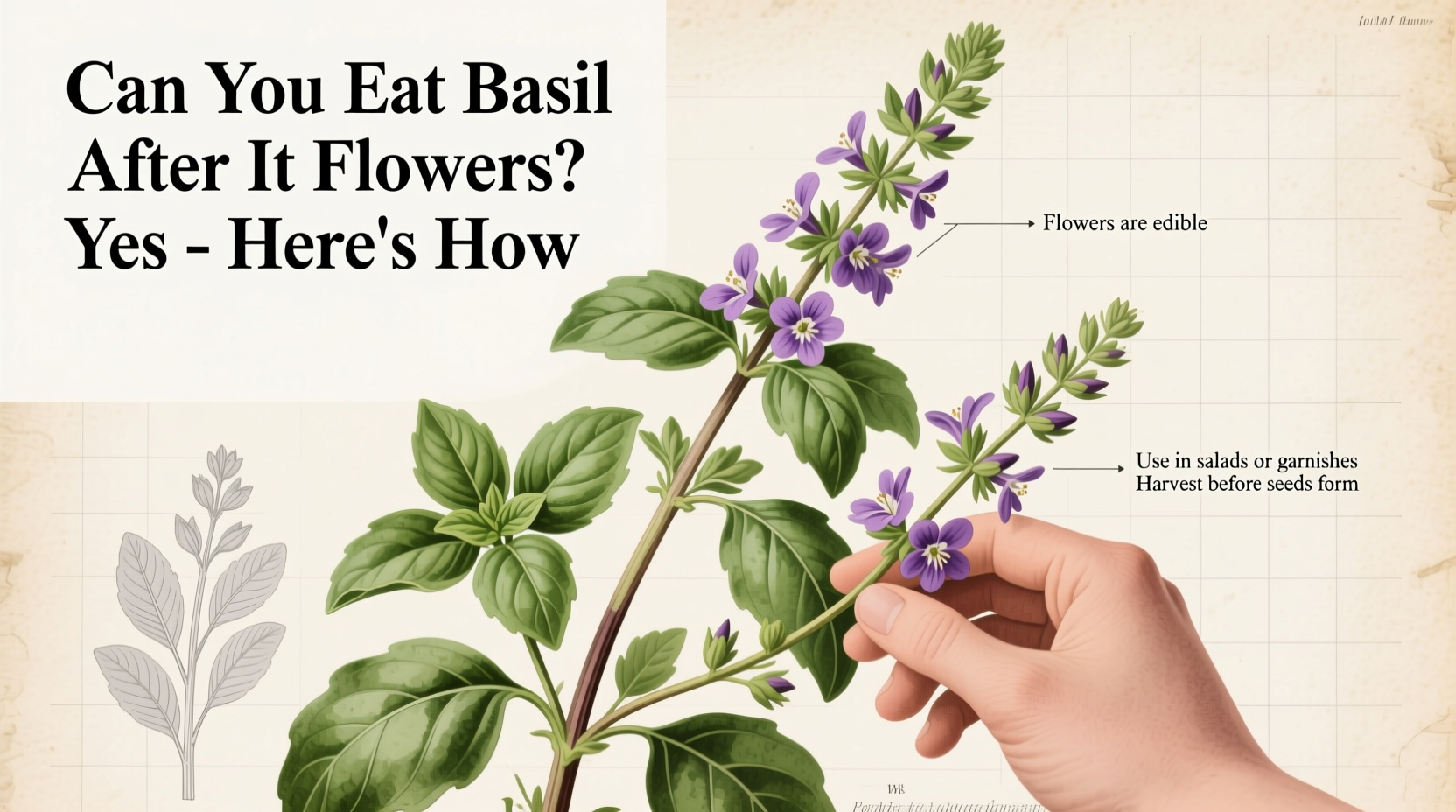 can you eat basil after it flowers