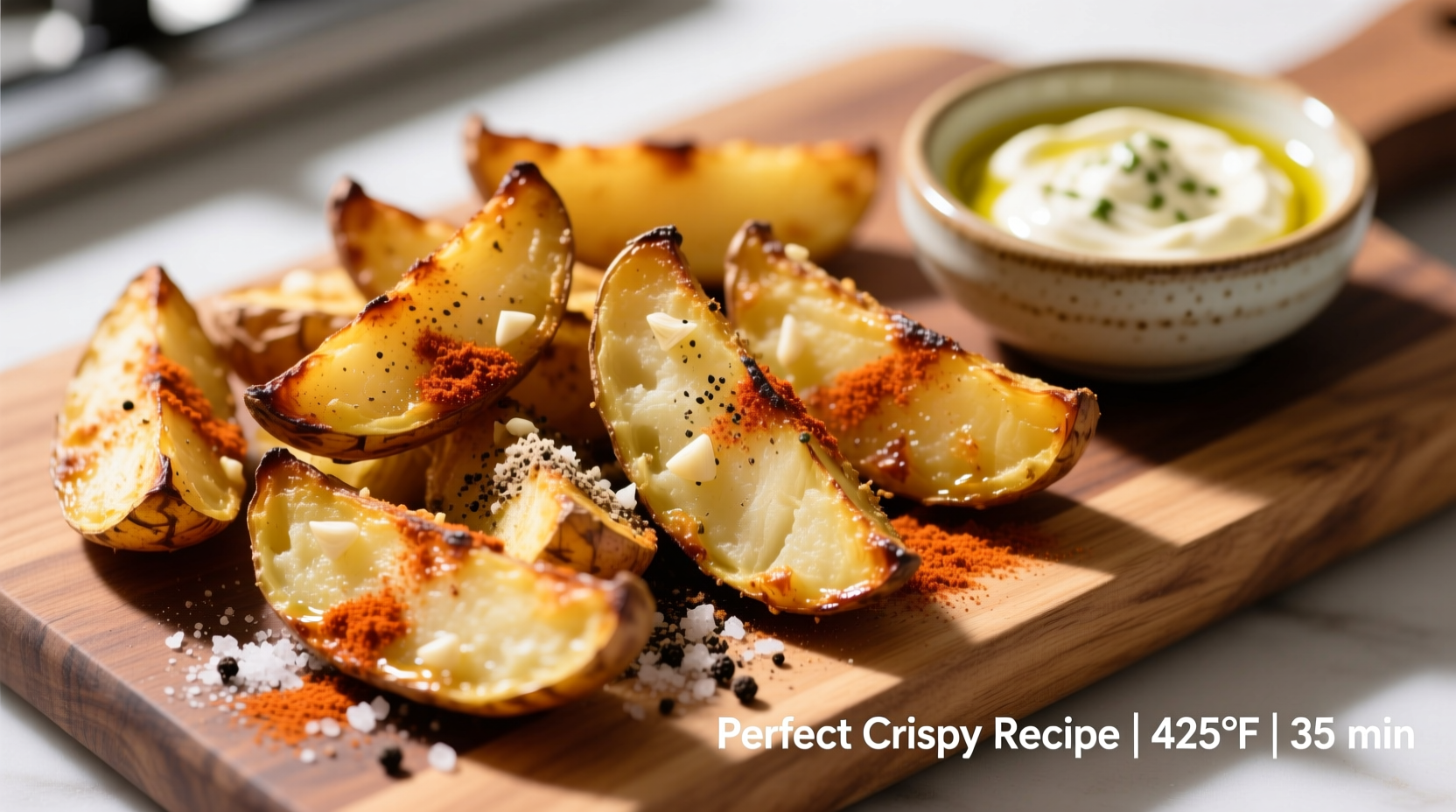 roasted potato wedges recipe