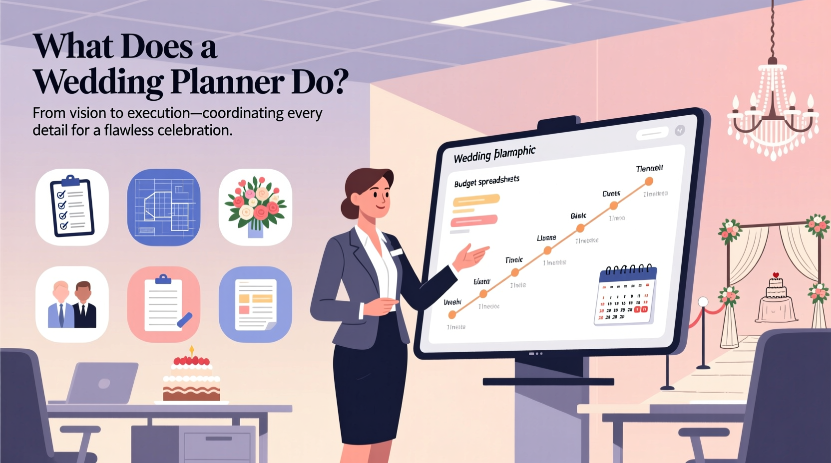 what does a wedding planner do