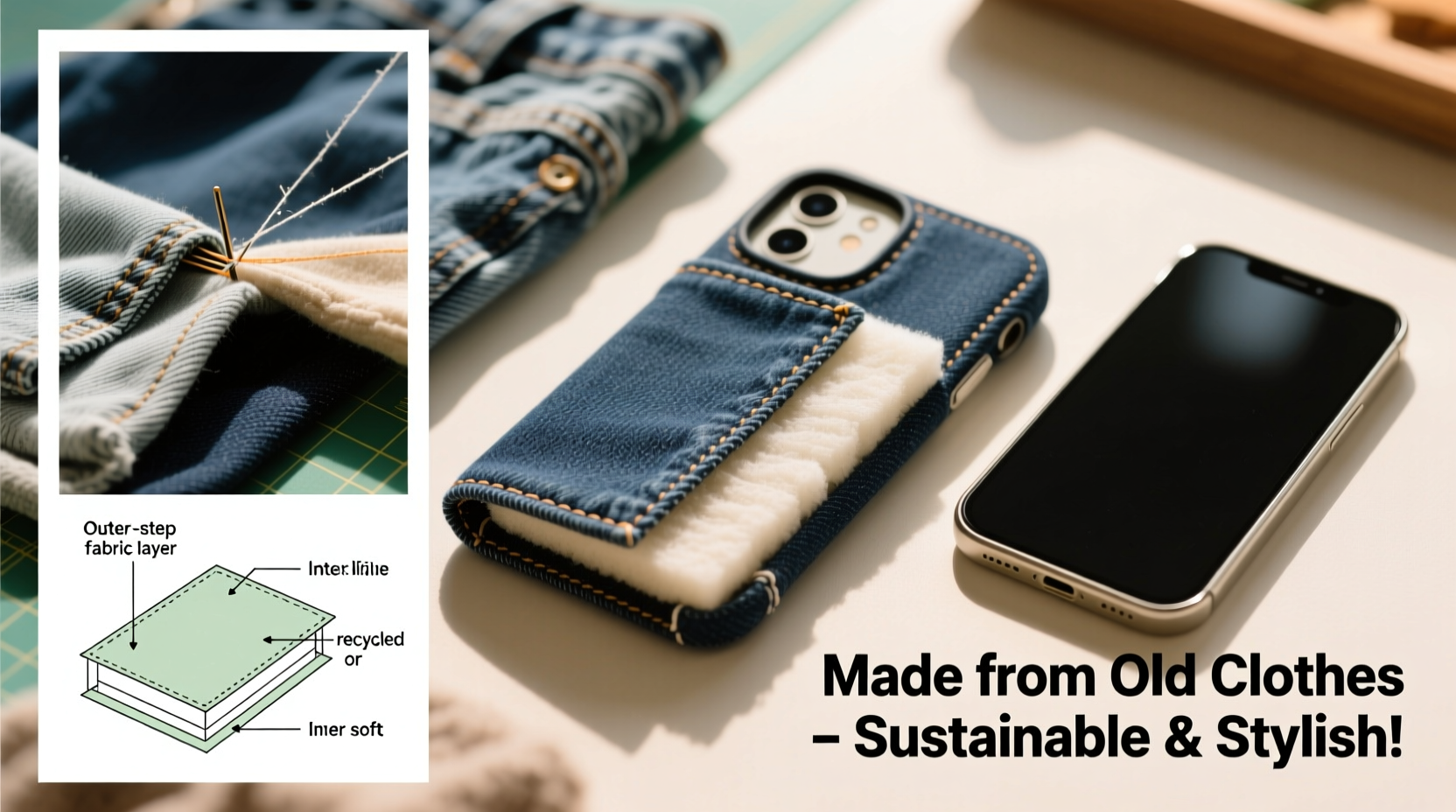 creative diy guide how to make durable mobile phone cases from clothes at home