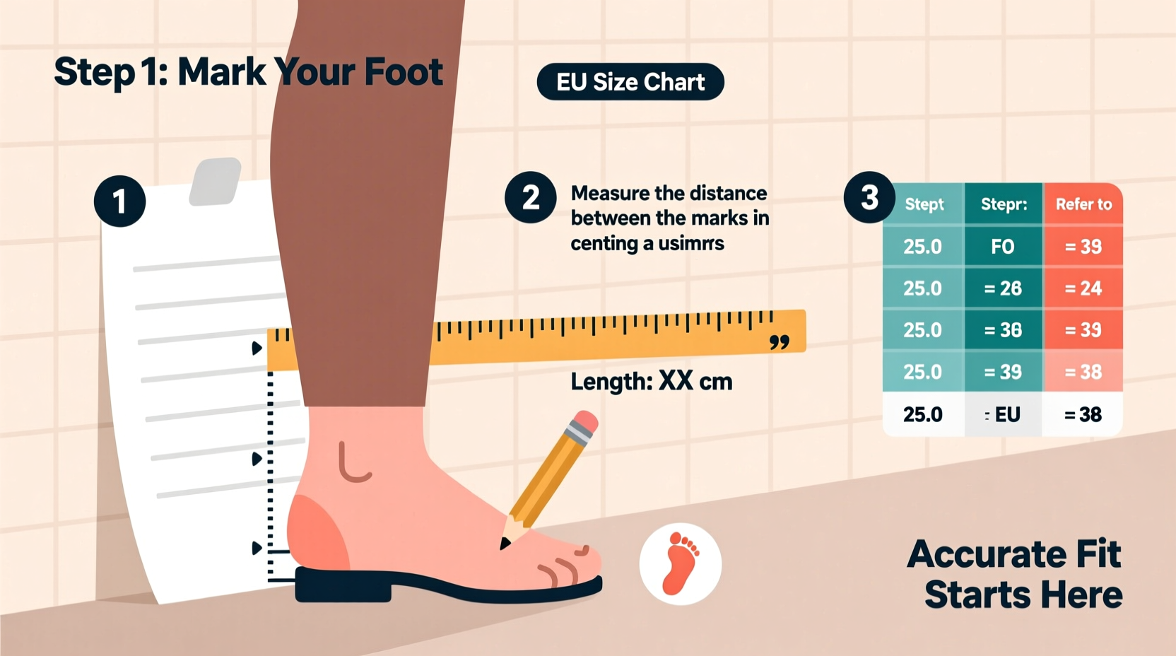 how to accurately determine your european shoe size a step by step guide