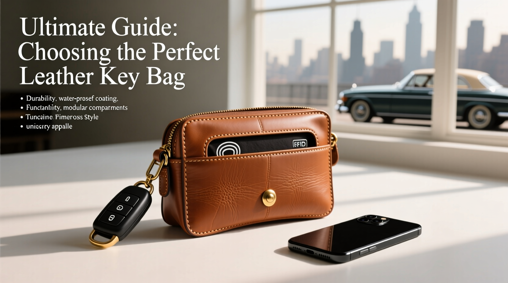 ultimate guide to choosing the perfect leather car key bag for men style durability and functionality explained