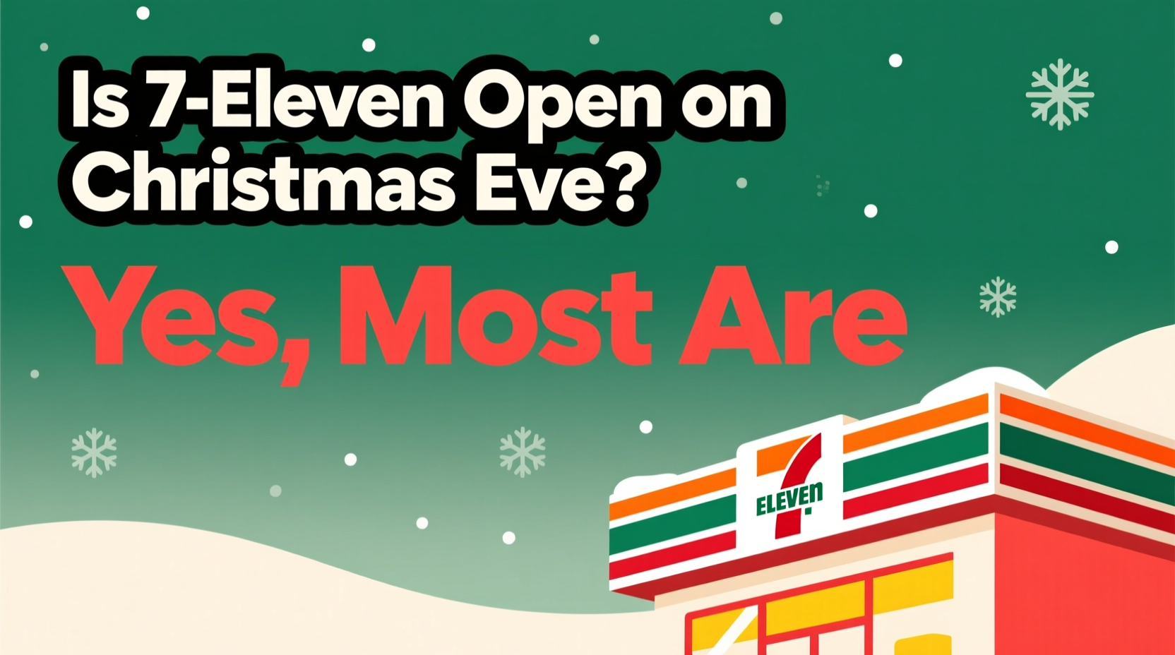 is 711 open on christmas eve