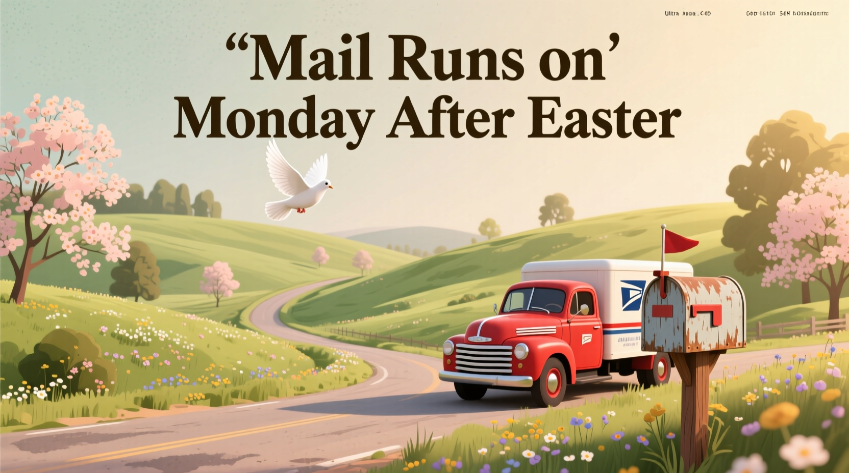 does the mail run on monday after easter