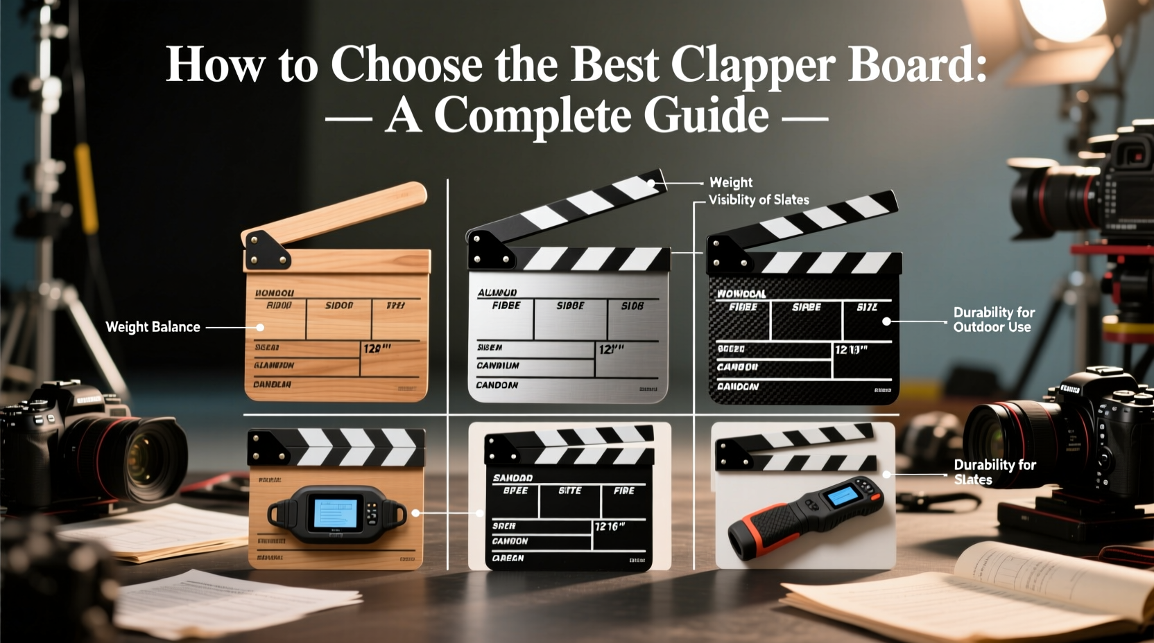 How to Choose the Best Clapper Board for Film Production, image size:1664x928