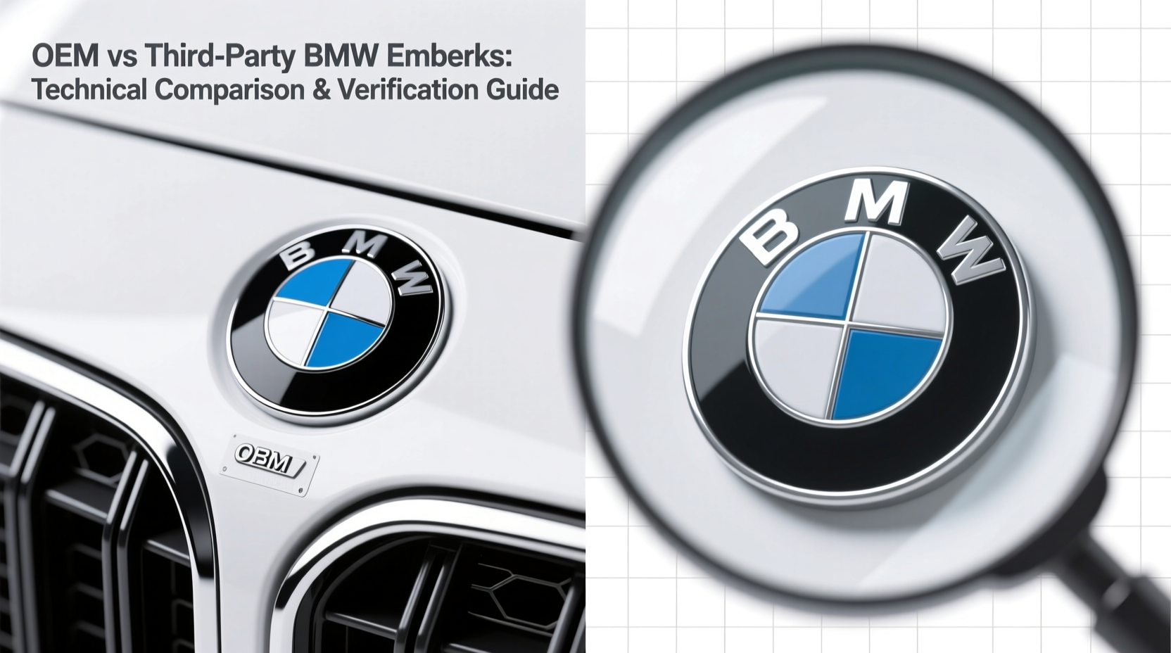 oem vs third party emblems bmw