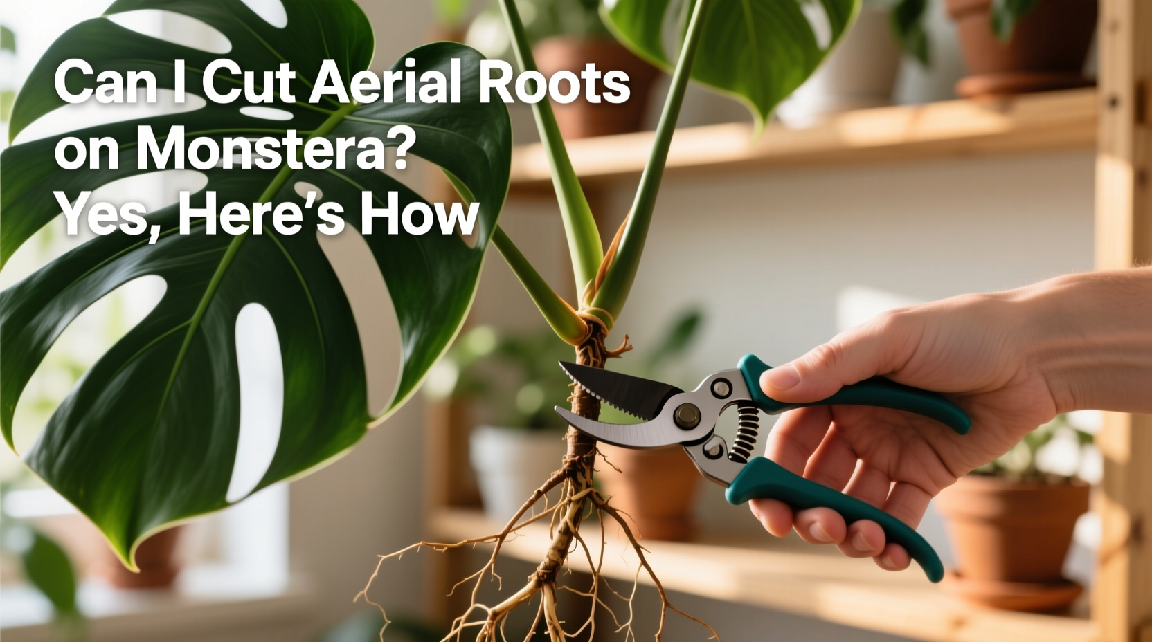 can i cut aerial roots monstera