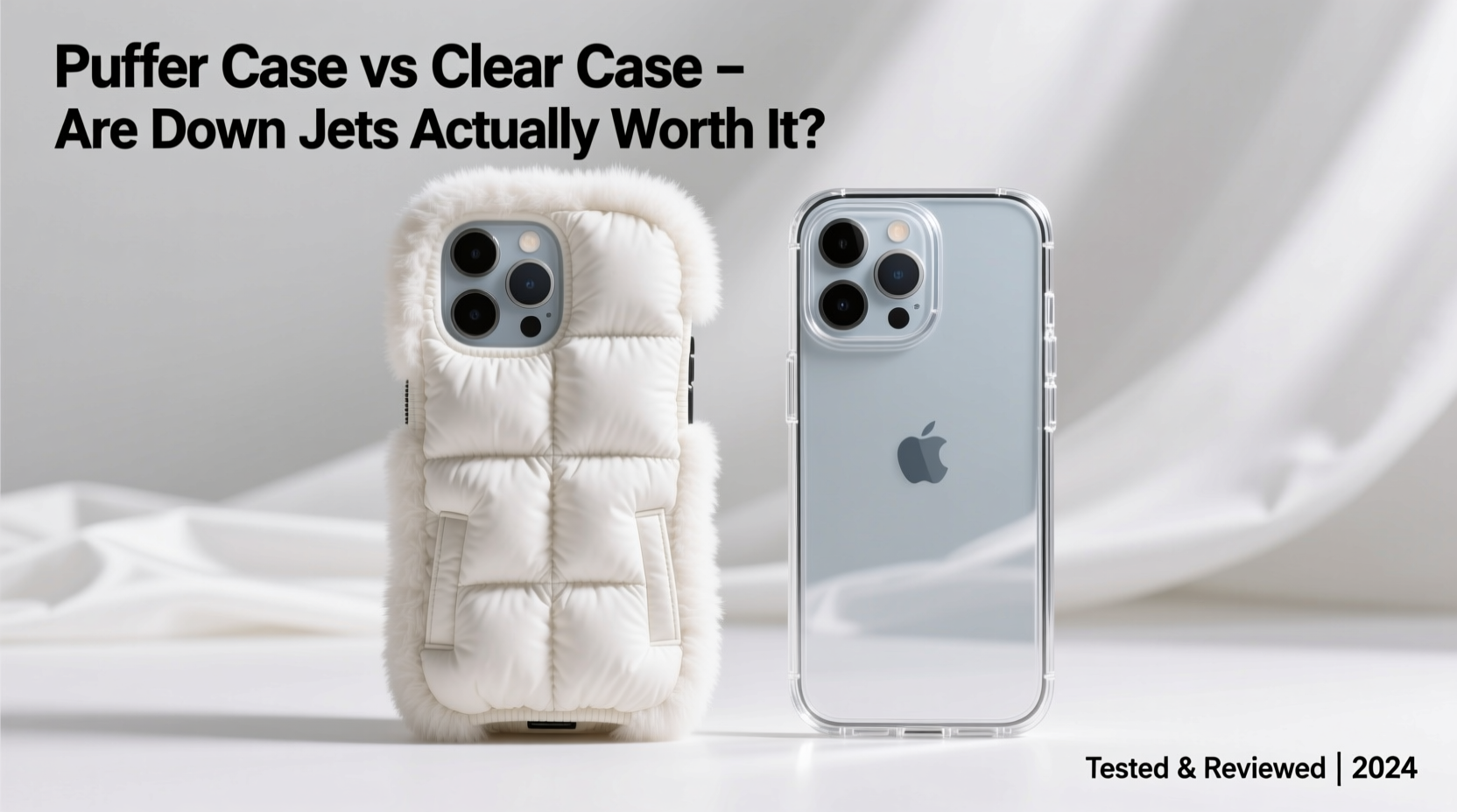 puffer case vs clear case are those down jacket phone cases actually any good