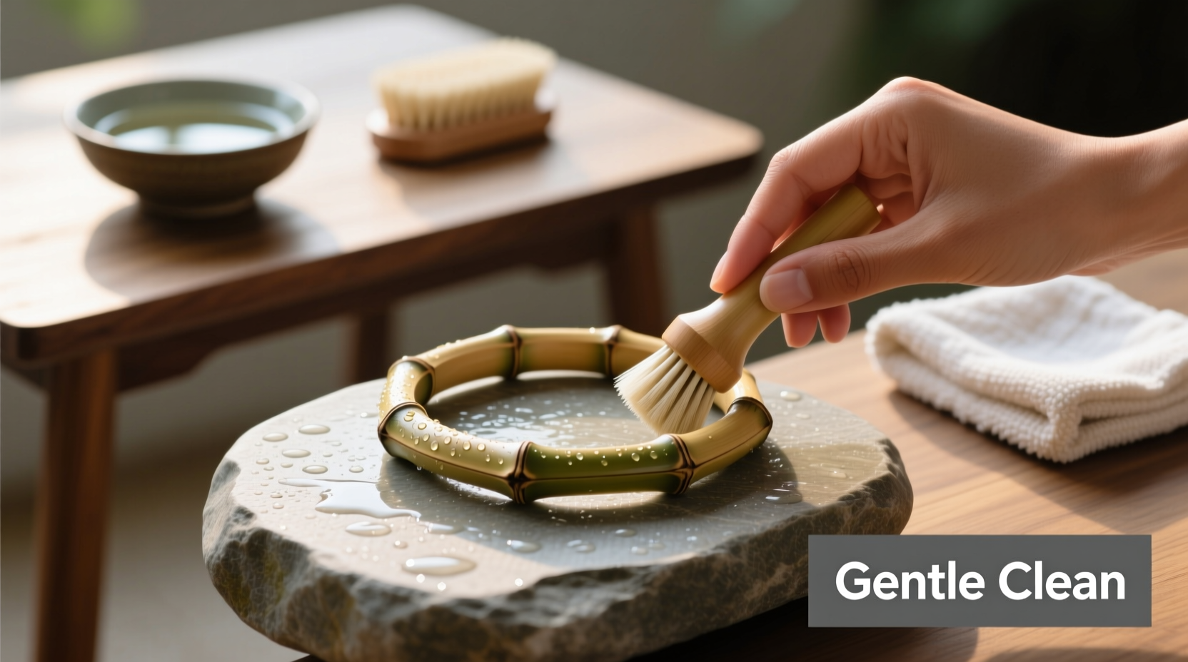 safe and effective ways to clean a bamboo bracelet without causing damage