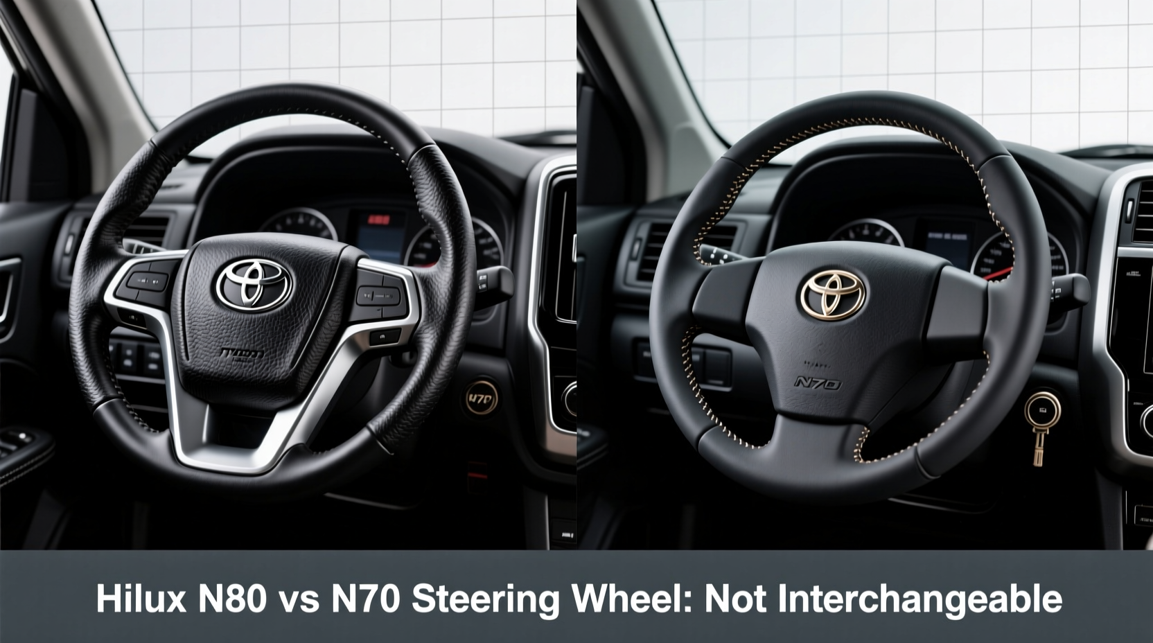 hilux n80 vs n70 steering wheel