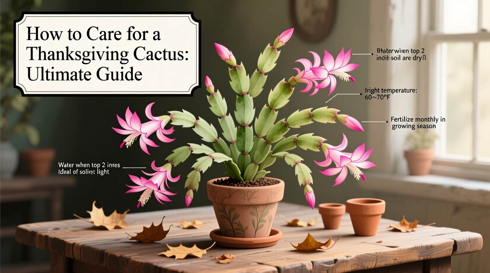 how to care for a thanksgiving cactus