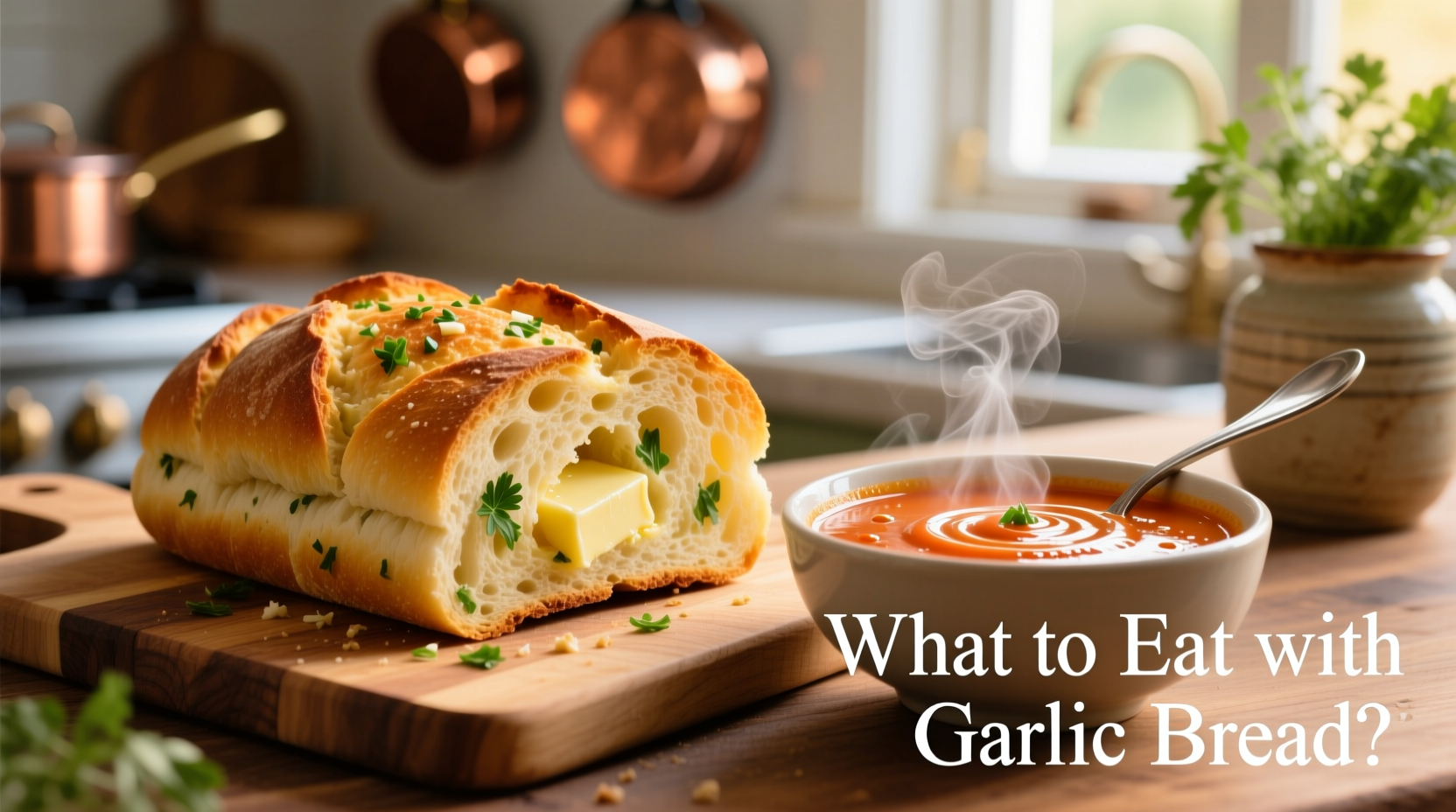 what to eat with garlic bread