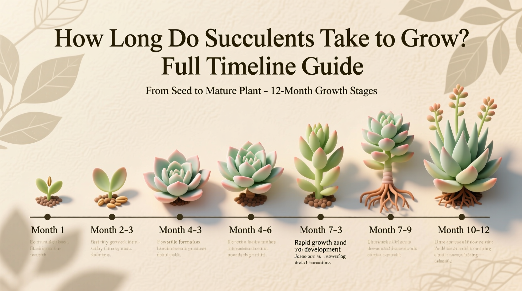 how long does it take for succulents to grow