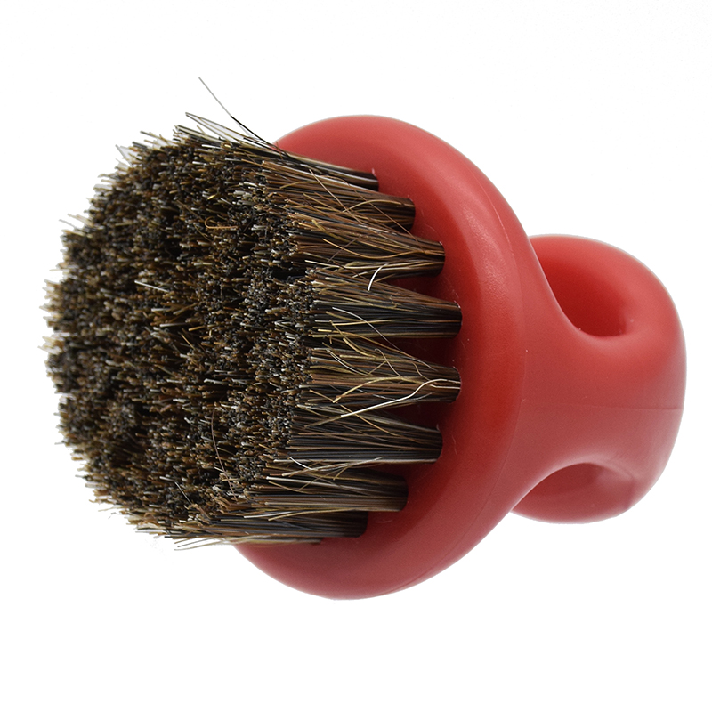 Ring Design Horse Bristle Men Shaving Brush Plastic Portable Barber Beard Brushes Salon Face Cleaning Razor Brush