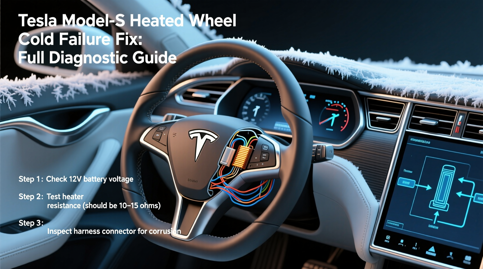 model s heated wheel cold failure fix