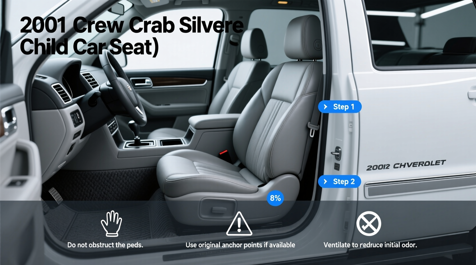 2001 crew cab silverado child car seat