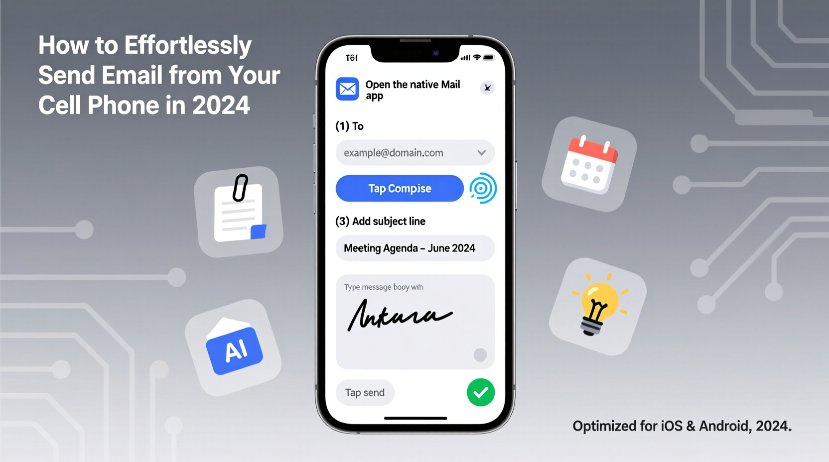 how to effortlessly send emails from your cell phone in 2024 a step by step guide