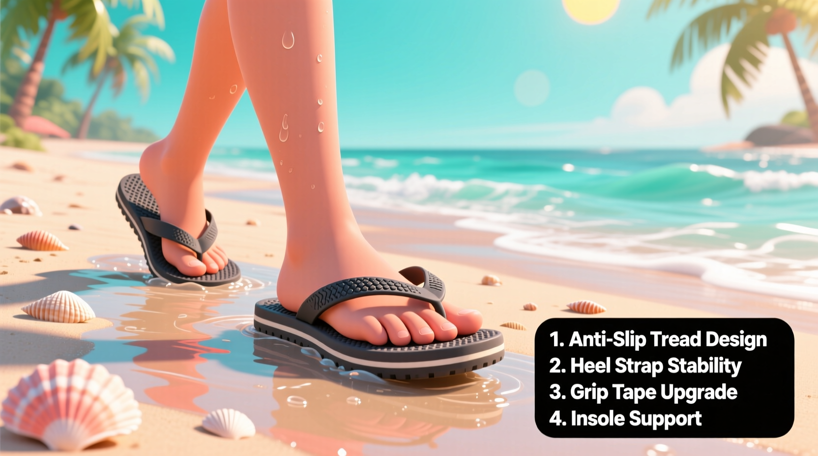 effective strategies to stop slipping in wet beach sandals for safer summer adventures