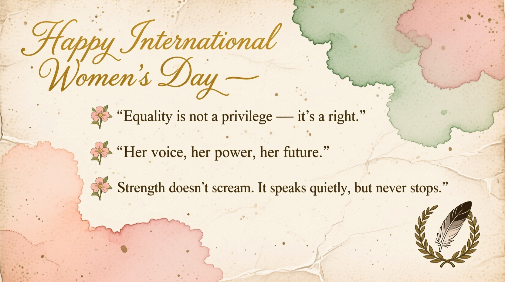 vintage international womens day quotes