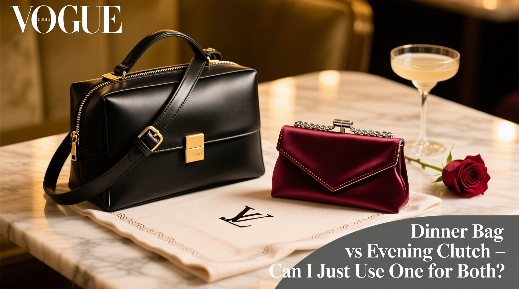dinner bag vs evening clutch cant i just use one for both