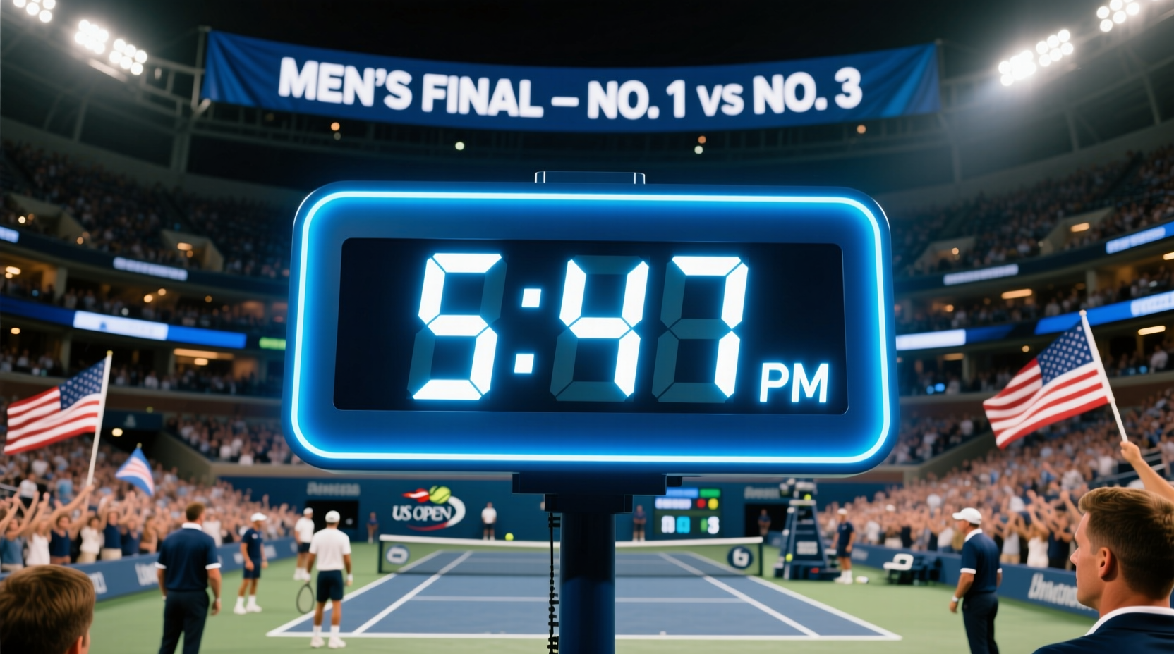 what time is the mens us open final on sunday