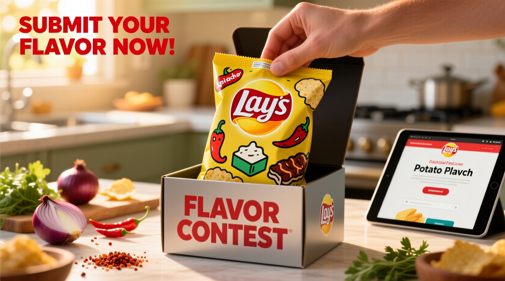 Lay's potato chip flavor contest submission process