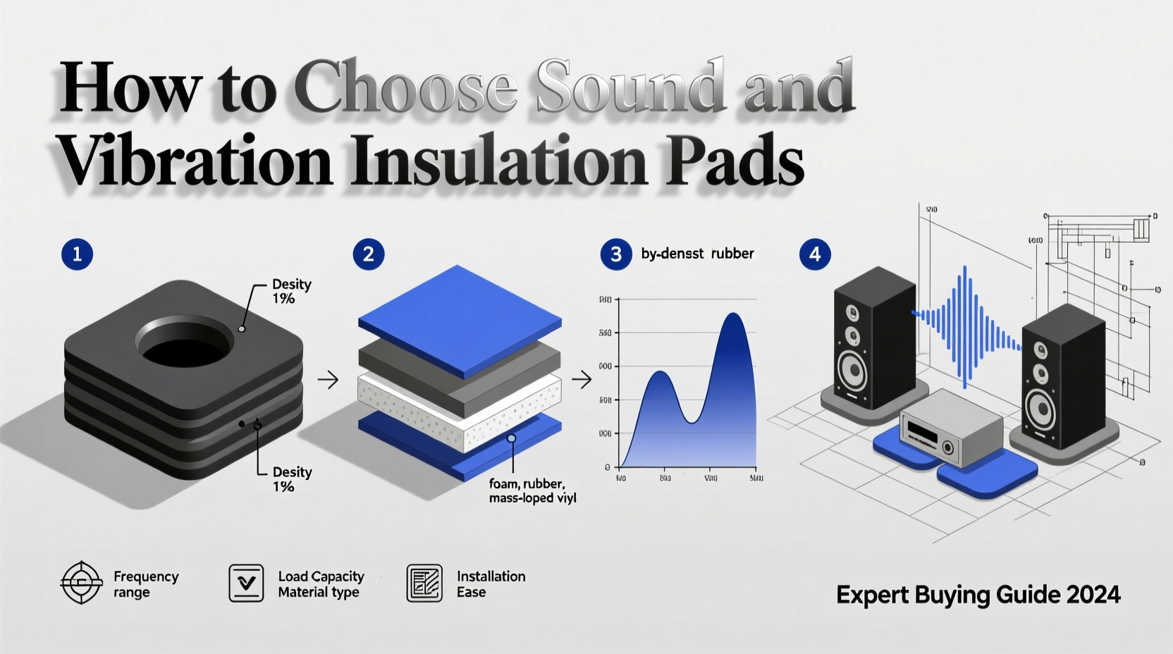 sound and vibration insulation pads