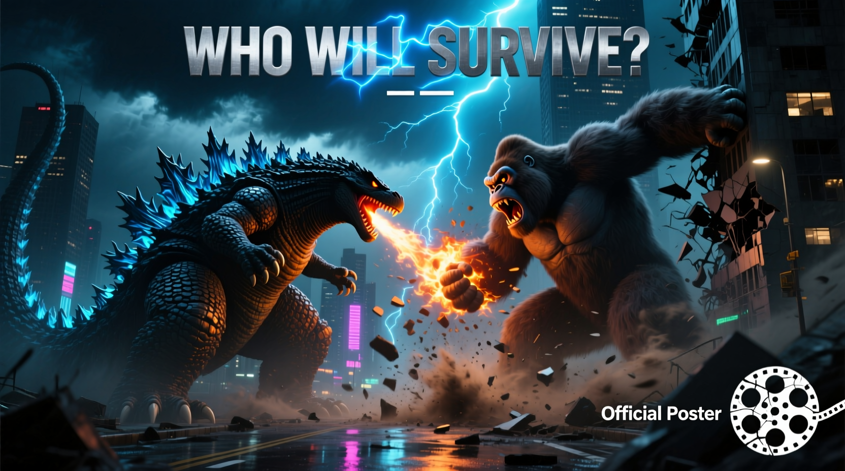 godzilla vs kong official poster which one is actually the rarest