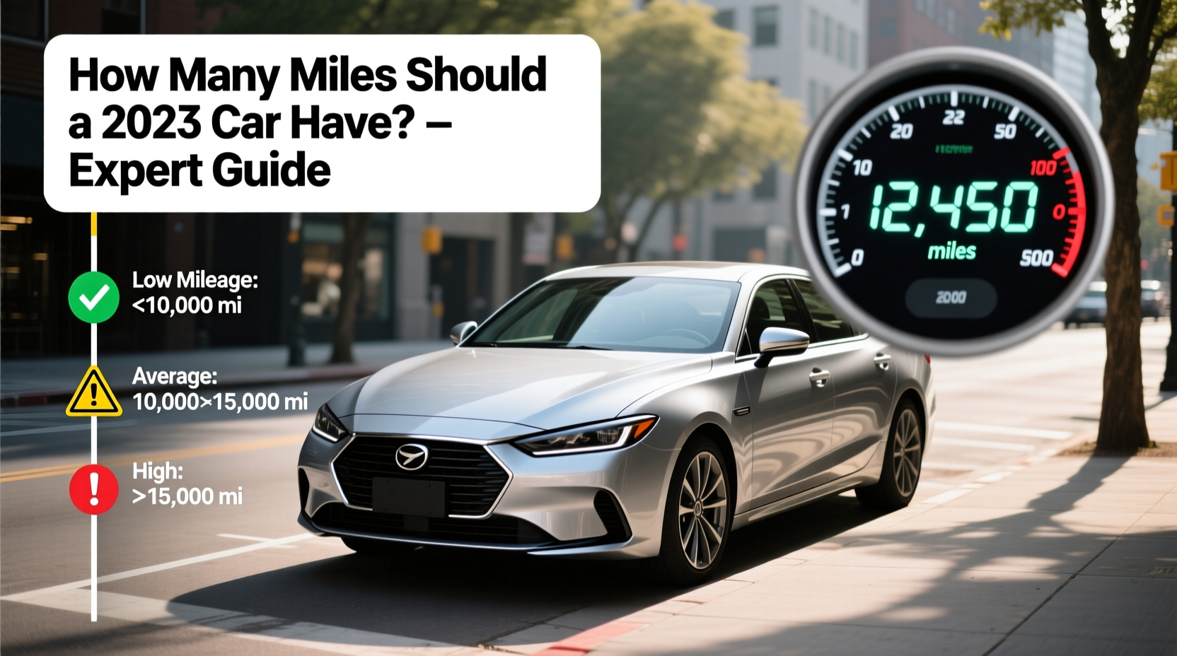 how many miles should a 2023 car have