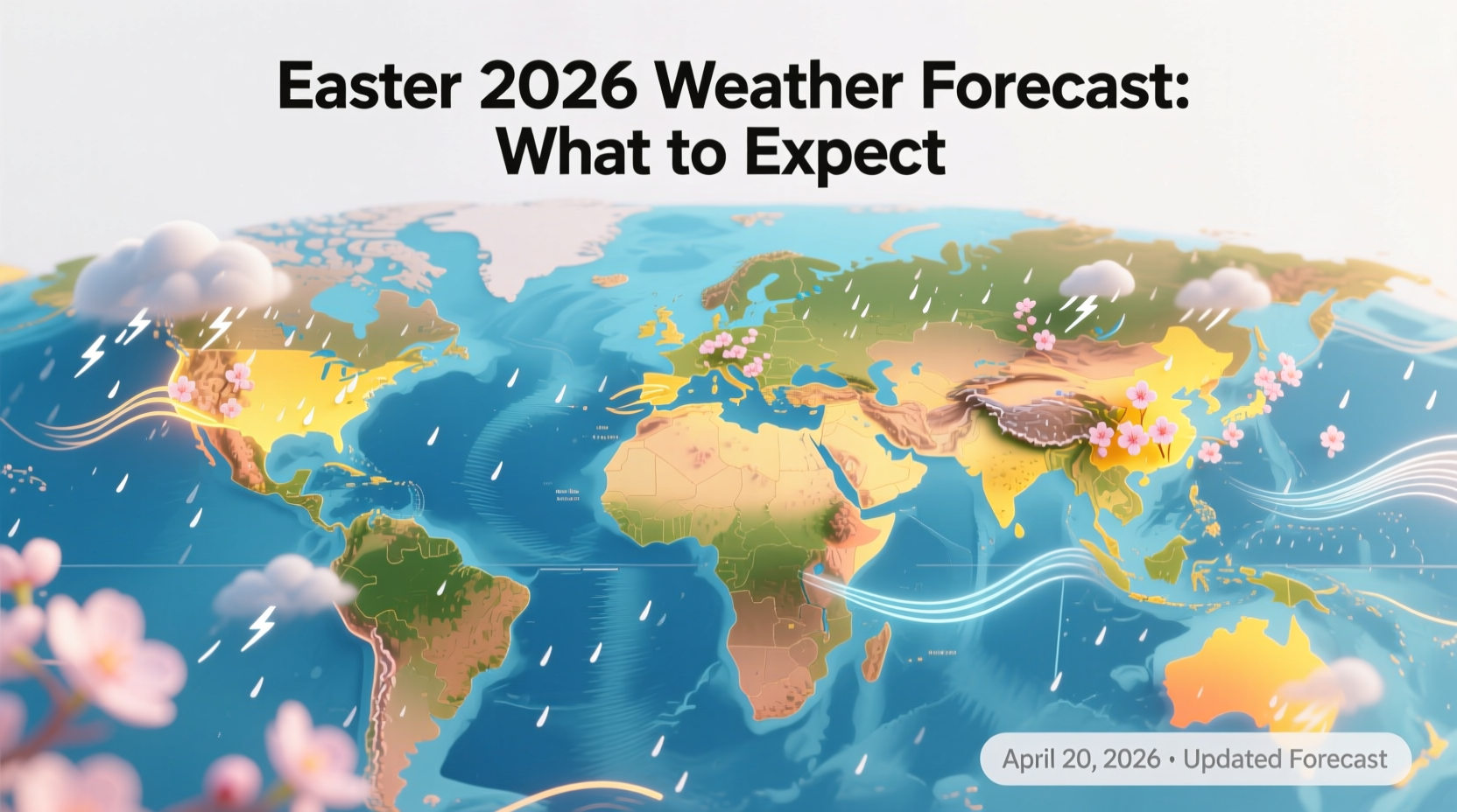what is the predicted weather for easter 2026