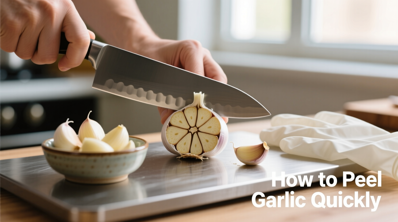 how do you peel garlic quickly