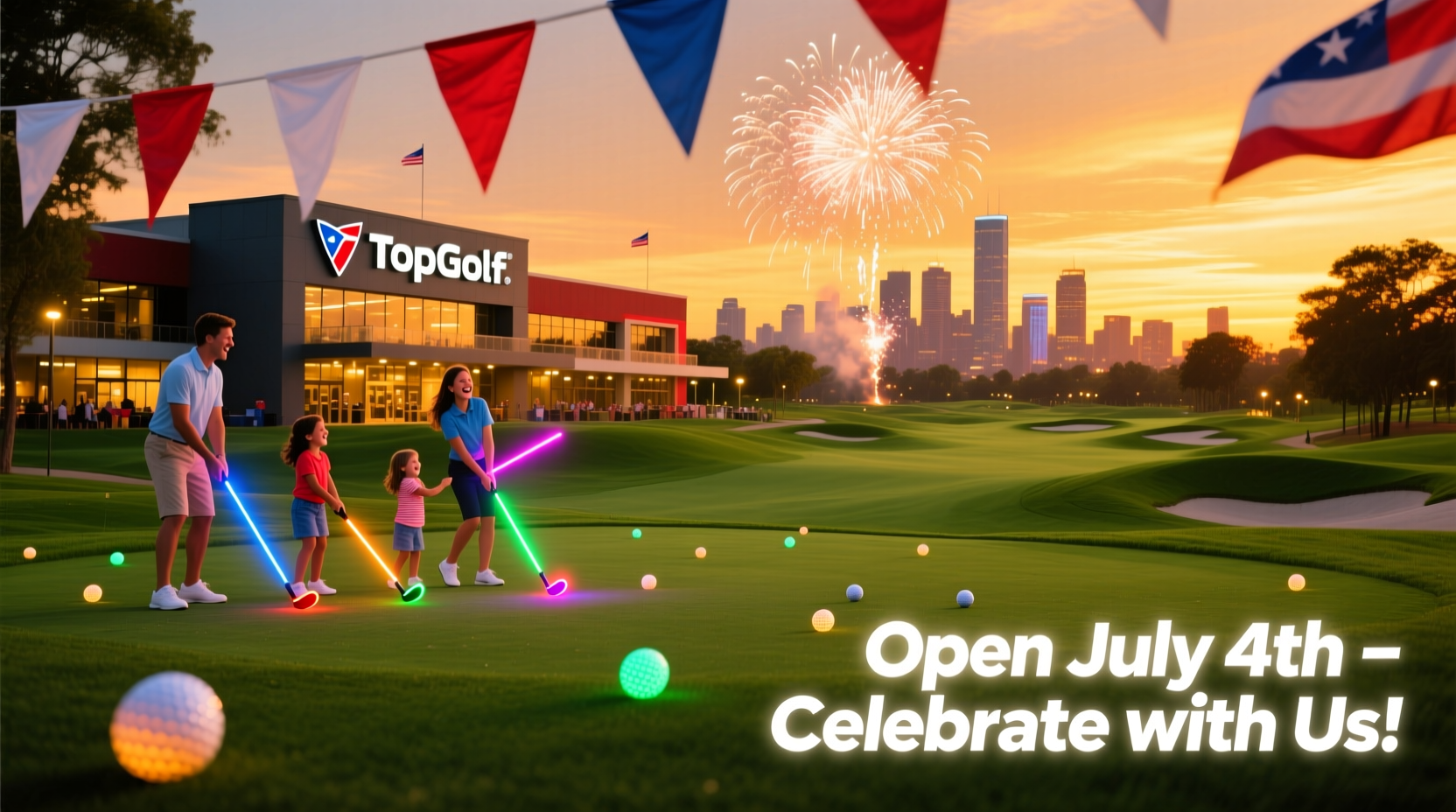 is topgolf open on 4th of july