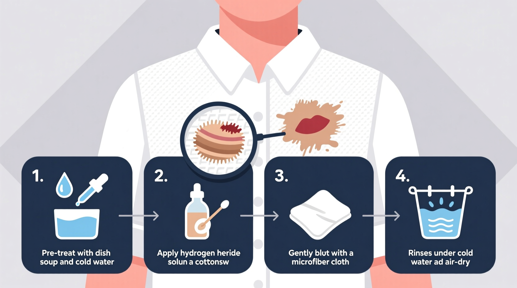 how to remove makeup stains from white shirts