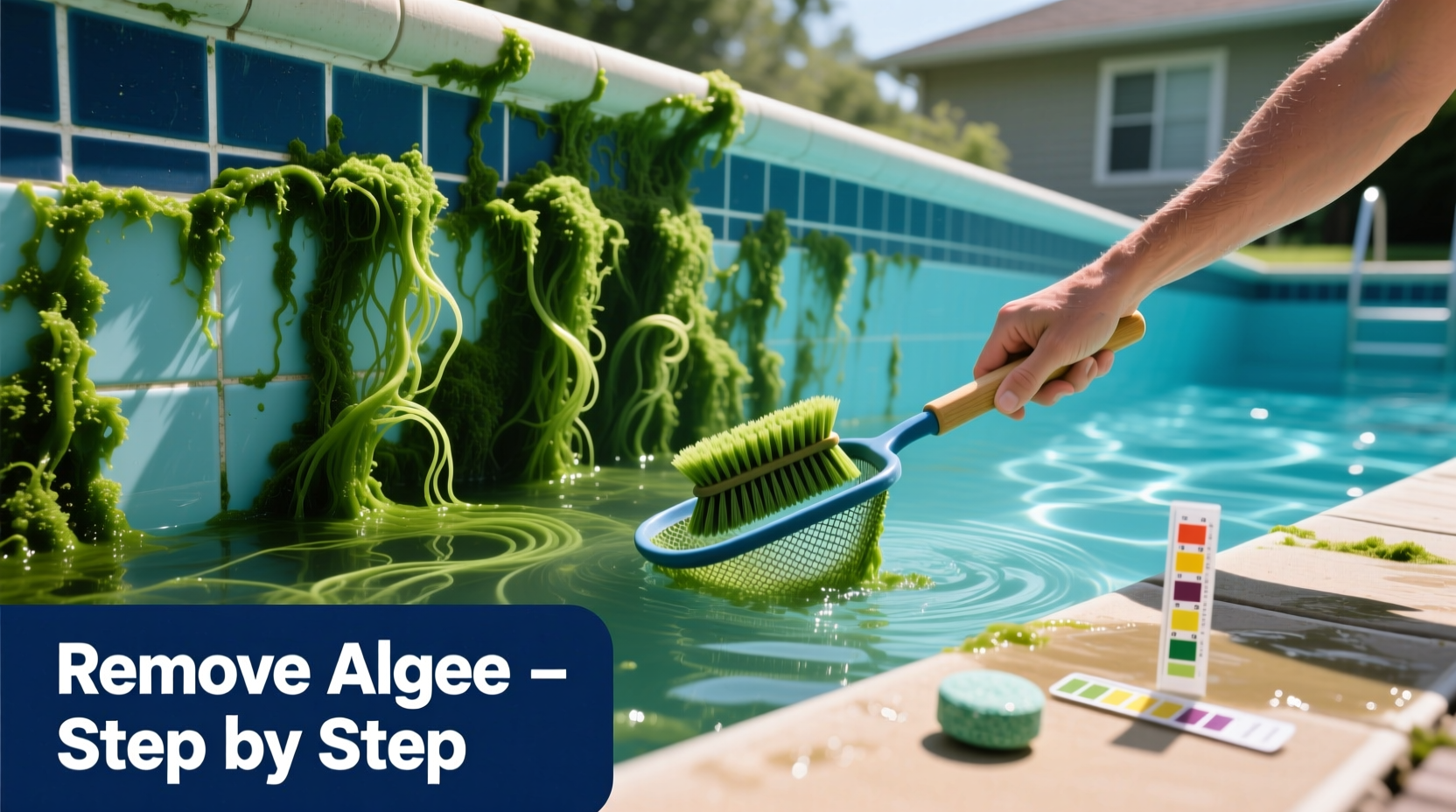 algae growing in your pool causes how to get rid of it