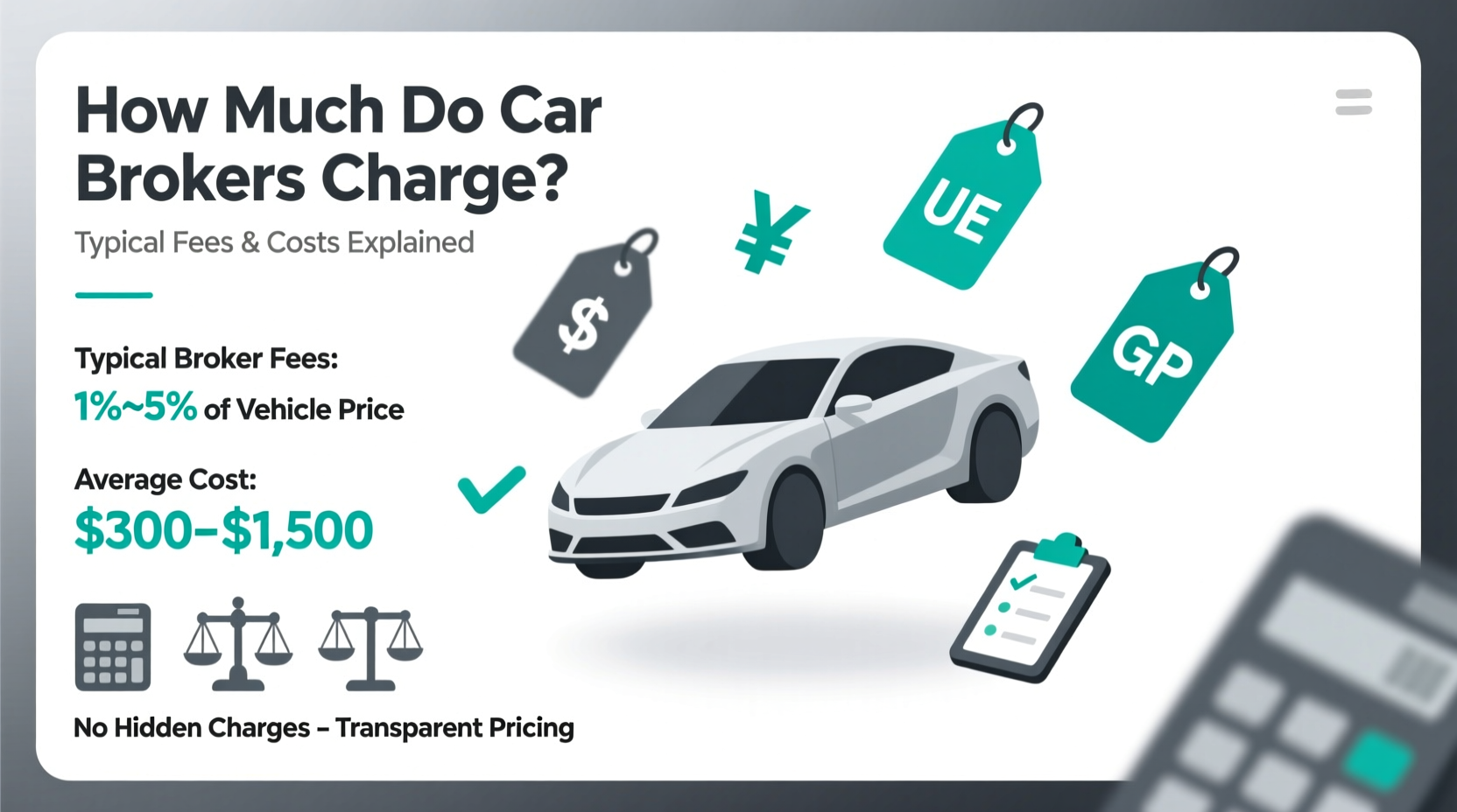 how much do car brokers charge