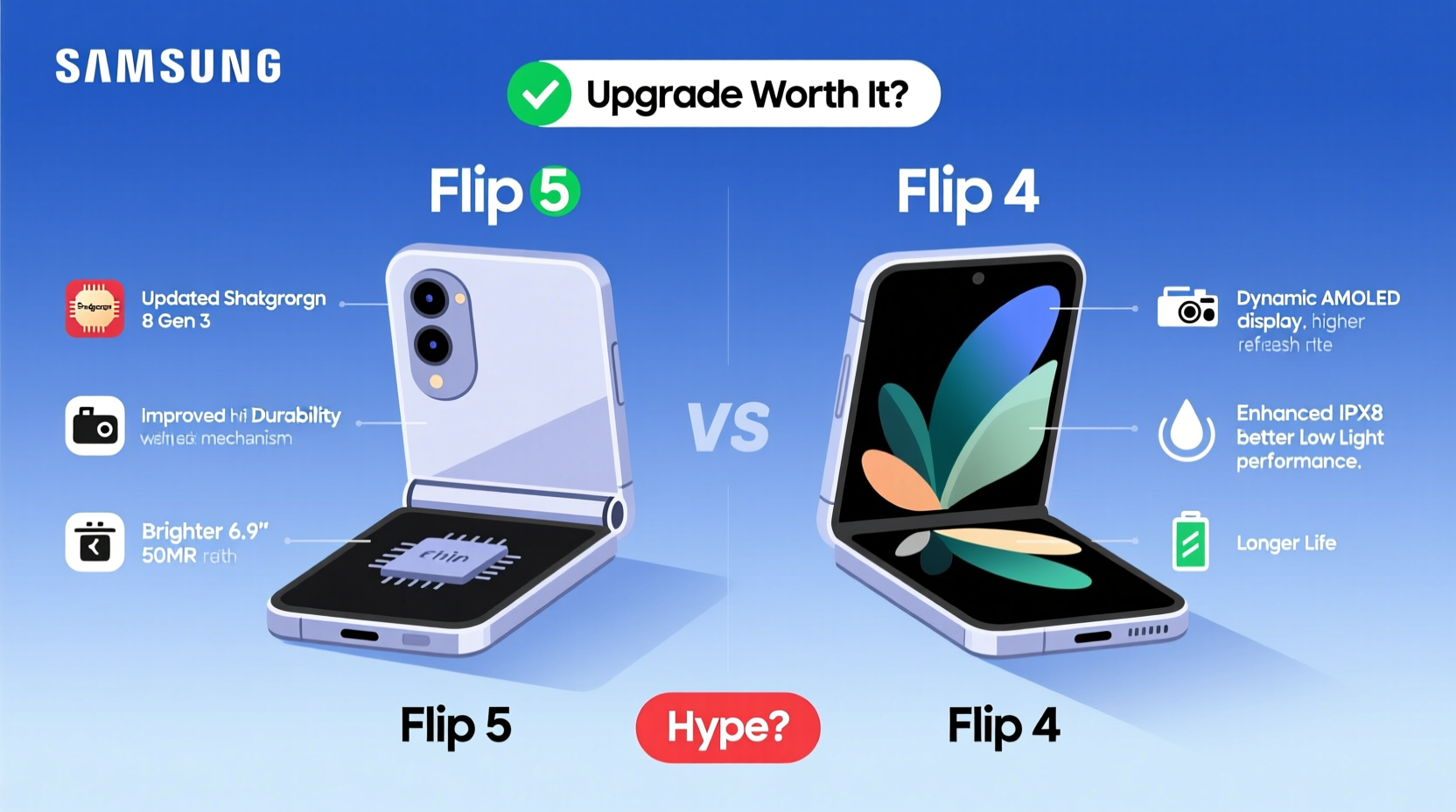 samsung flip 5 vs flip 4 is the upgrade worth it or is it just hype
