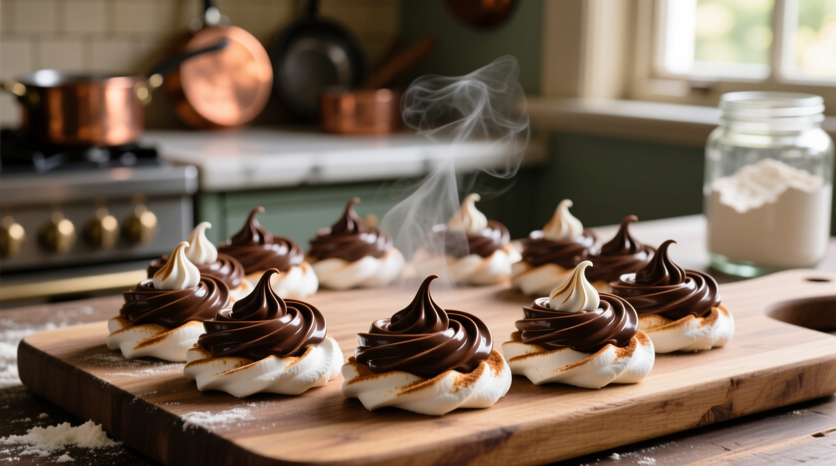 chocolate cinnamon swirl meringues recipe egg whites