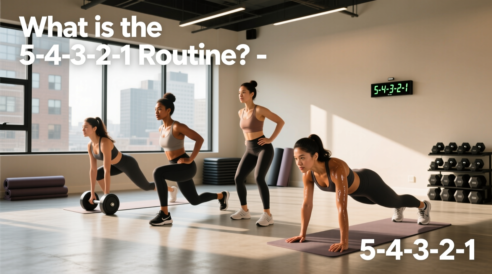 5 4 3 2 1 routine for women beginners