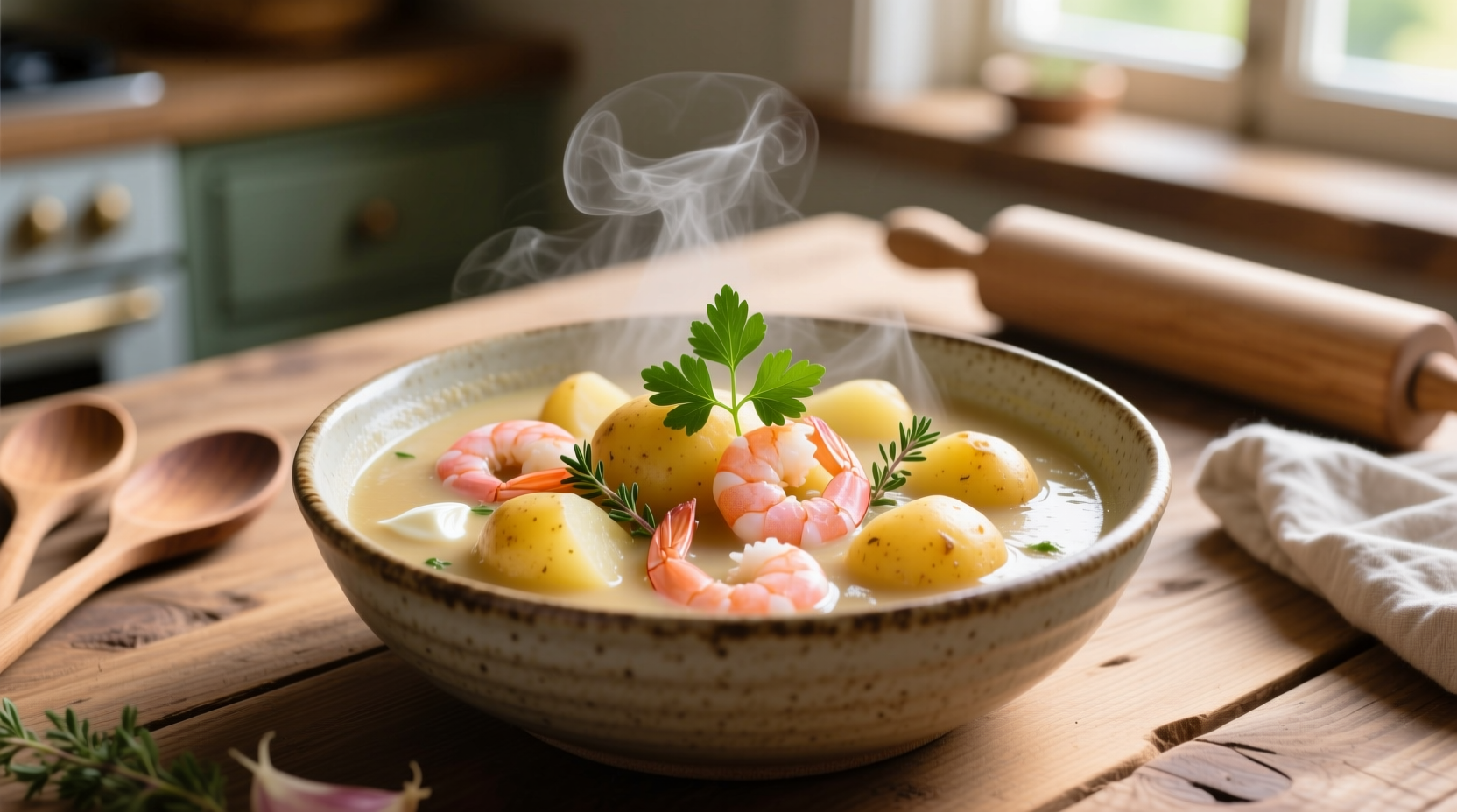 Perfect Shrimp and Potato Soup Recipe in 45 Minutes