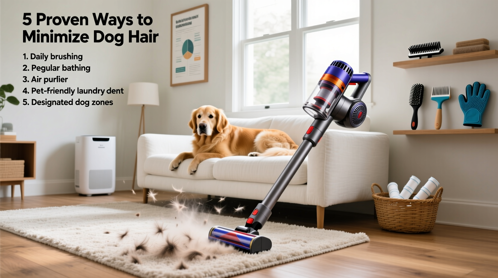 effective strategies to reduce dog hair shedding and keep your home fur free