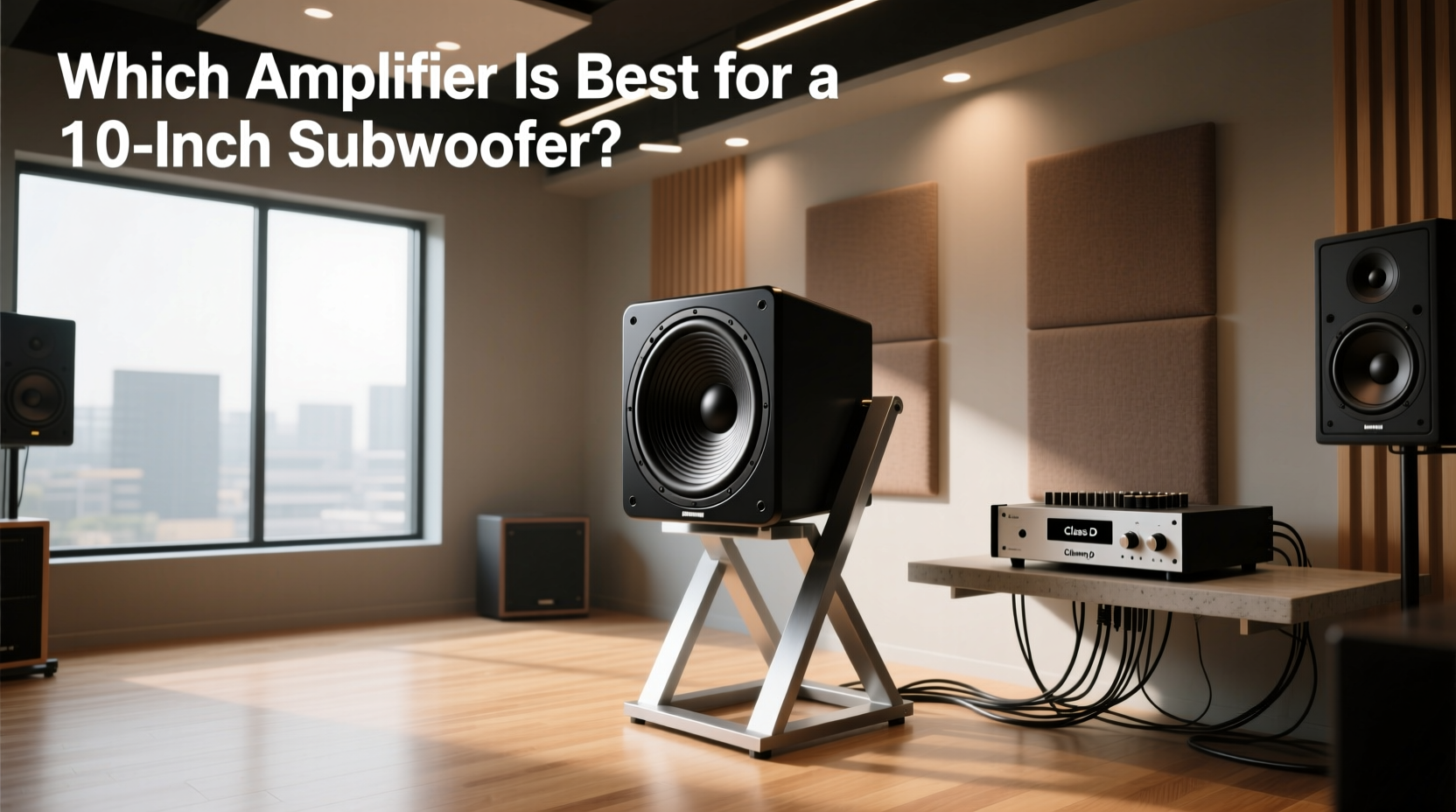 lightning audio 10 inch subwoofer with amplifier