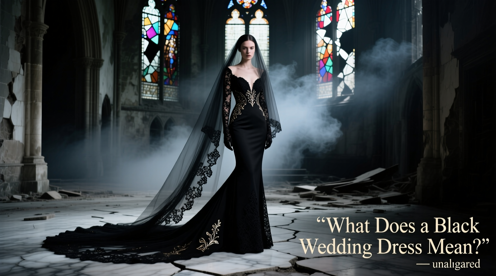 what does a black wedding dress mean