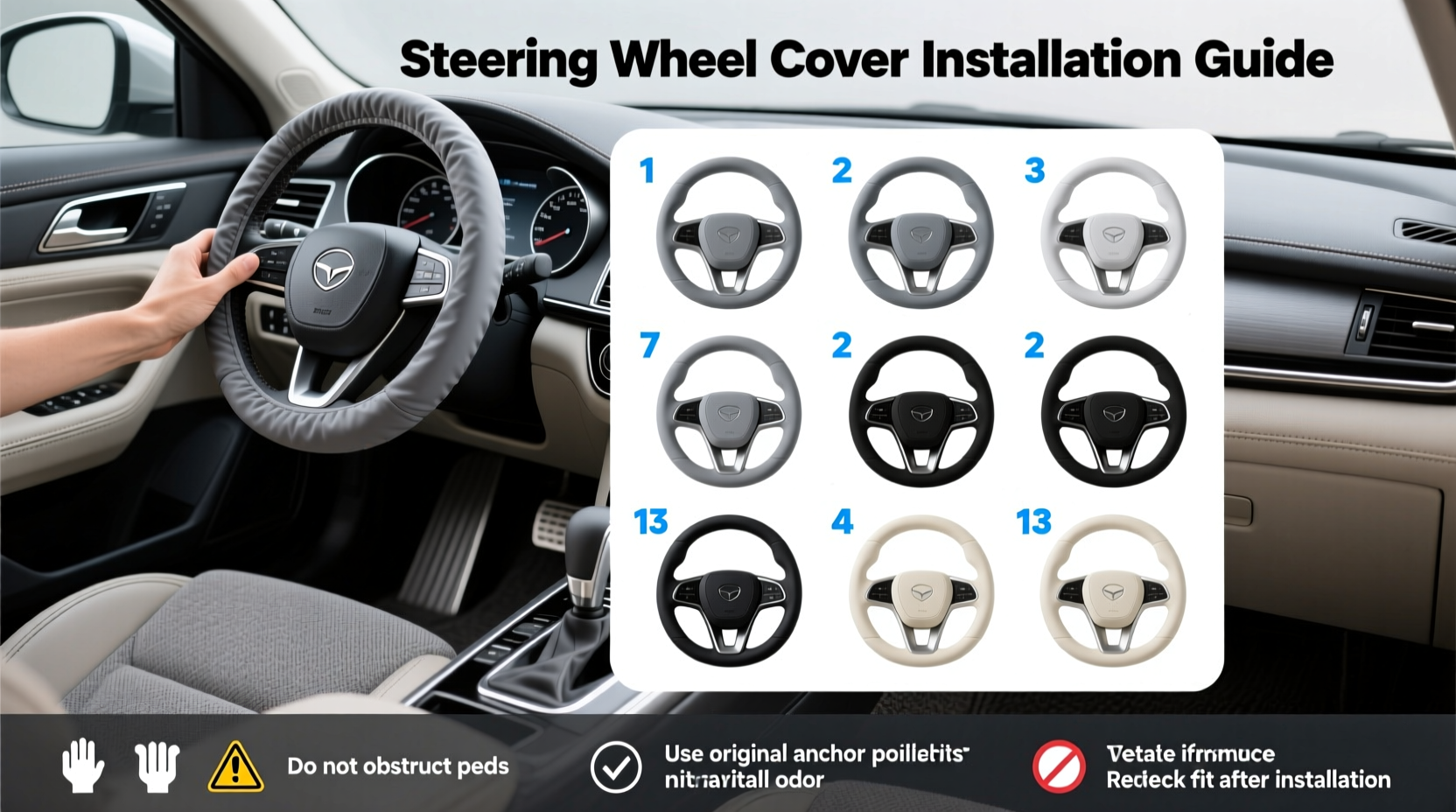 How to Choose 13 in Steering Wheel Covers: Buying Guide