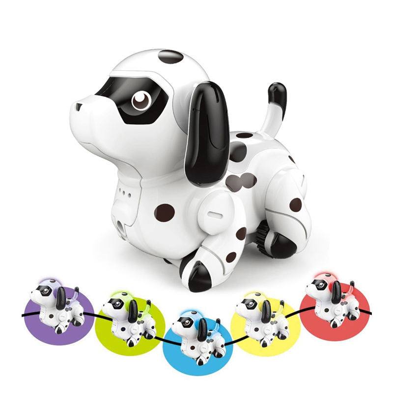 Stem magic inductive robot toy following drawn black line creative changing color dog LED light educational toys for kids